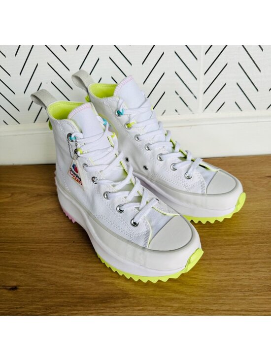 ⭐Converse Run Star Hike Platform Sz 9 Men\'s Shoes Sneakers White Green A09836C⭐ main image 4